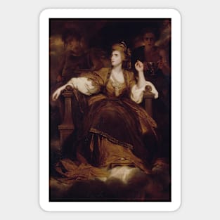 Mrs Siddons as the Tragic Muse by Joshua Reynolds Magnet